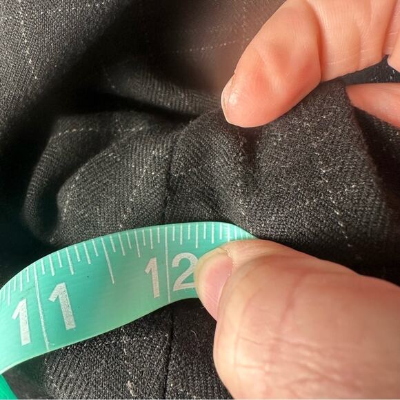 Lane Bryant trouser, black light gray plaid pockets, career evening plus size - Picture 8 of 9